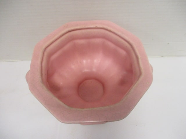 Haeger? Marked USA #N-23 Pink Pottery Planter - 2