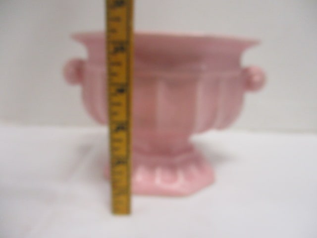 Haeger? Marked USA #N-23 Pink Pottery Planter - 5