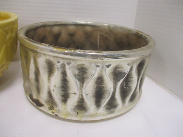 6 Planters-Green one is marked McCoy - 5