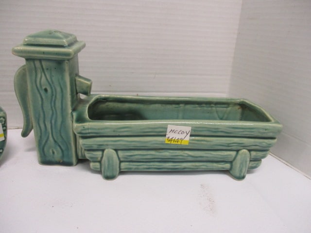 Brush McCoy unmarked 1950's (Lot of 3) Planters - 2