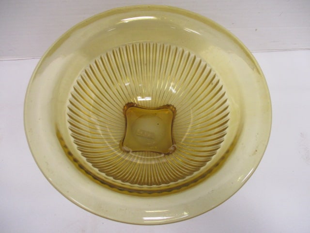 Federal Glass Vtg. Mixing Bowl w/Vertical Ribbing - 2