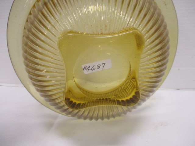 Federal Glass Vtg. Mixing Bowl w/Vertical Ribbing - 3