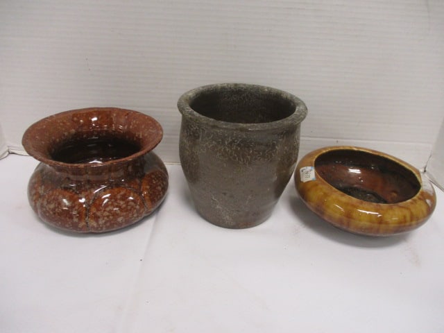 3 Planters (1 is marked Brush): See all pictures