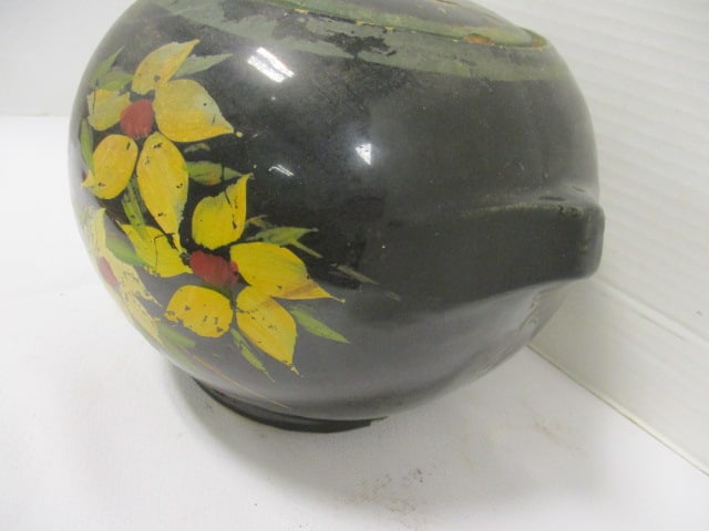 Nelson McCoy Black Pottery Bean Pot Cookie Jar - 2