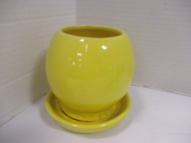 2 Cup Green Mixing Cup, McCoy Yellow Planter,Creamer, - 12