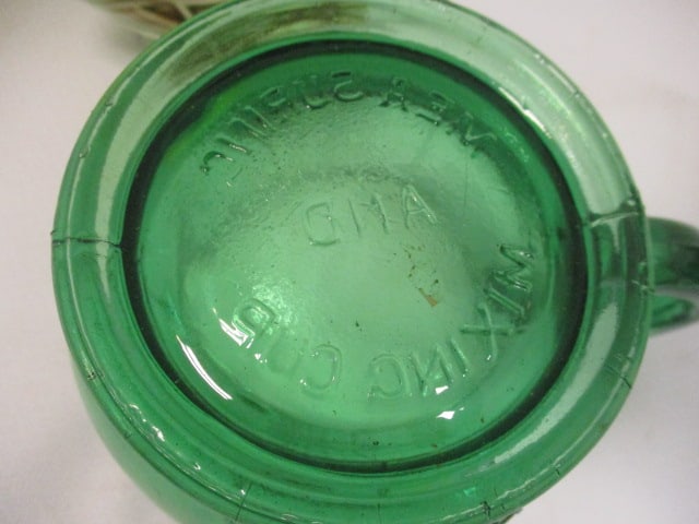 2 Cup Green Mixing Cup, McCoy Yellow Planter,Creamer, - 8