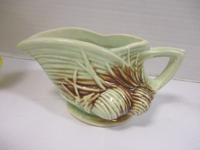 2 Cup Green Mixing Cup, McCoy Yellow Planter,Creamer, - 9