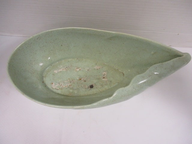 Brush McCoy Green Leaf Shaped Dish - 2