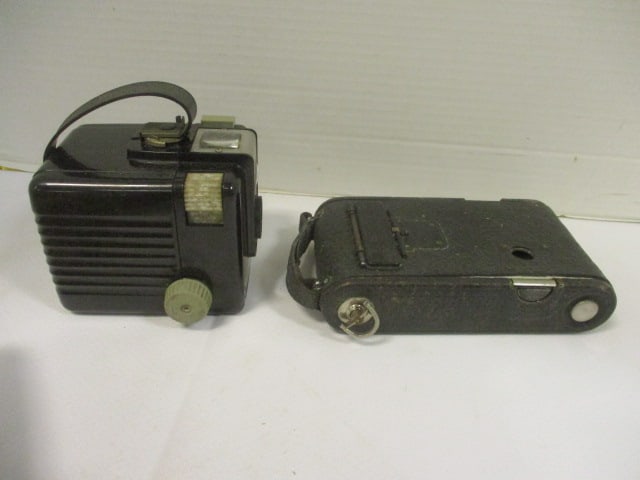 Kodak #A120 Camera & Kodak Brownie Hawkeye Camera (1 of 9)