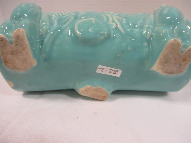 Shawnee Pottery Gnome & Log Planter - 3
