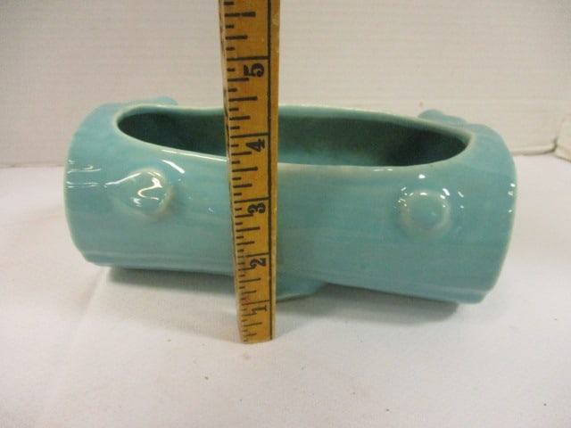 Shawnee Pottery Gnome & Log Planter - 5