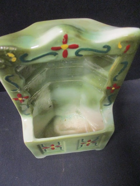 Porcelain Violin 10" Wall Pocket & Wall Pocket Planter 7" - 3