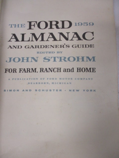 The Ford Almanac & Gardener's Guide (1958 & 1959) by John Strohm - 7