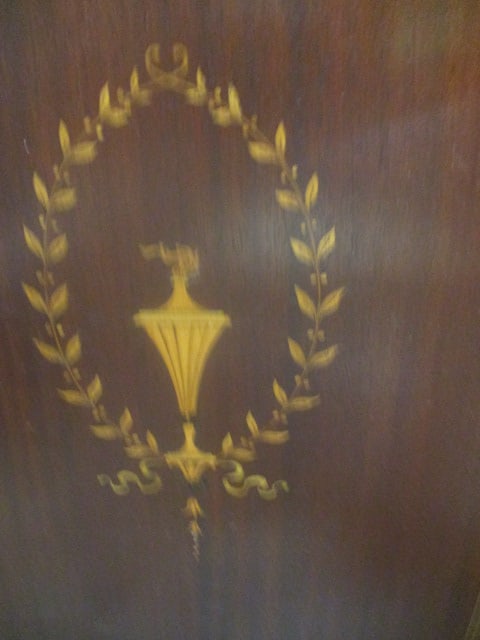 Antique Sheet Music Cabinet w/Marquetry Inlay - 2