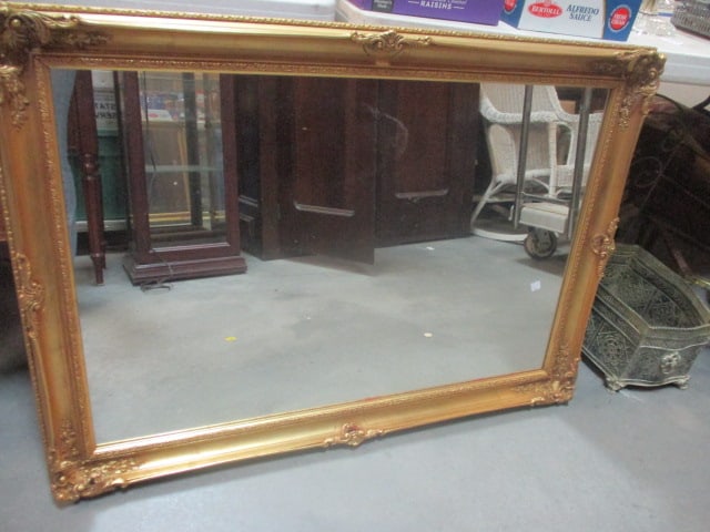 Gilded French Style Wall Mirror w/ornate Carved Details (1 of 4)