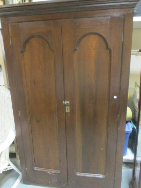 Antique Victorian Mahogany 2 Door Wardrobe (1 of 5)