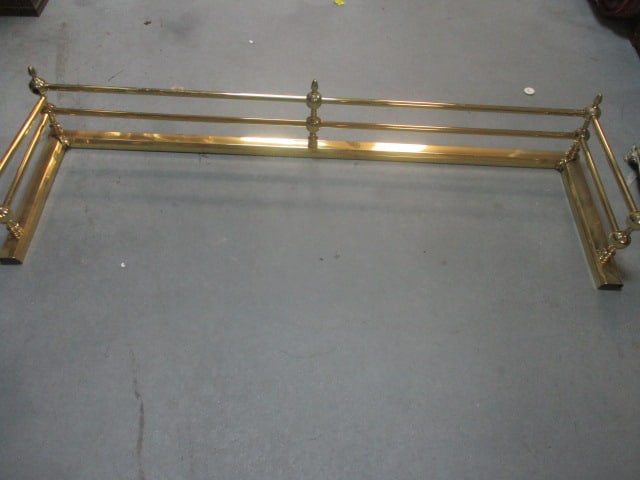 Brass Fireplace Fender: 42 x 12 1/2