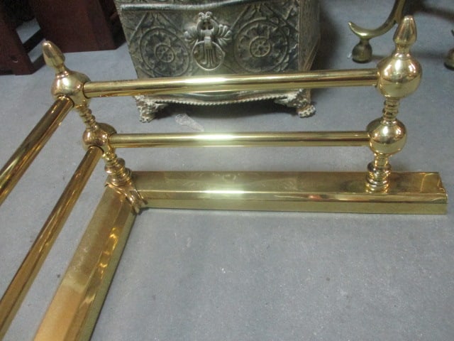 Brass Fireplace Fender - 4