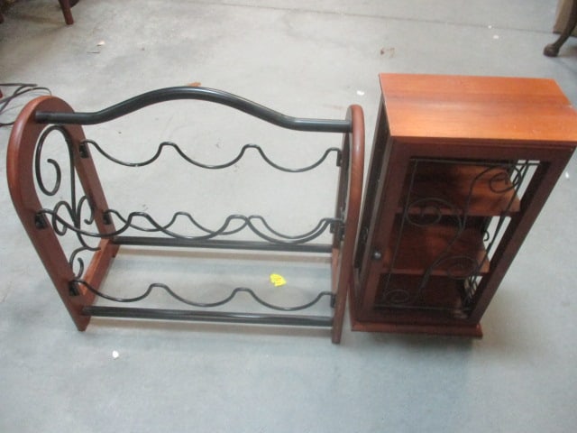 Wood/Wire Wine Rack & Wood/Wire Box (1 of 5)