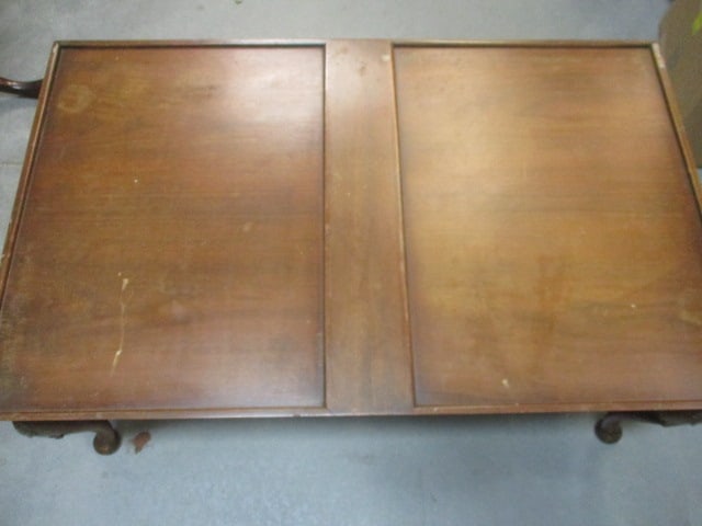 Queen Ann Style Mahogany Coffee Table w/Ornate Details - 2