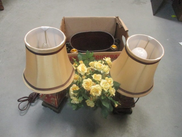 Accent Lamps, Florals, Planter: see pictures