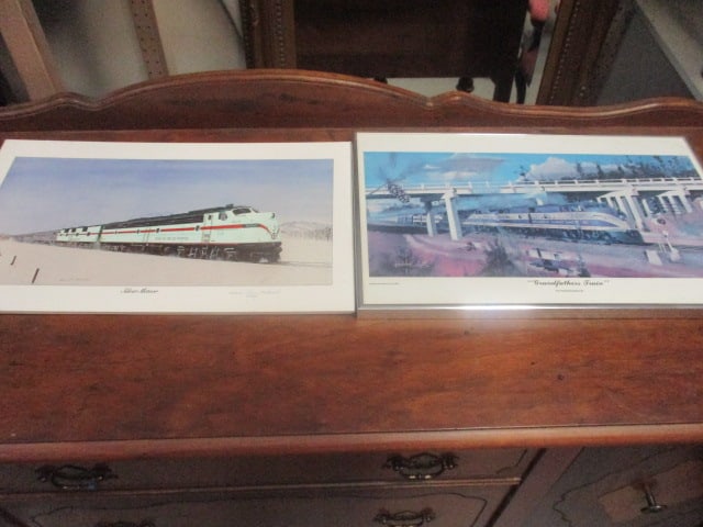 2 Train Prints-Silver Meteor Signed/Numbered (139/500) &: Grandfather's Train (The Havana Special) 20 x 12 Both & Both 1991