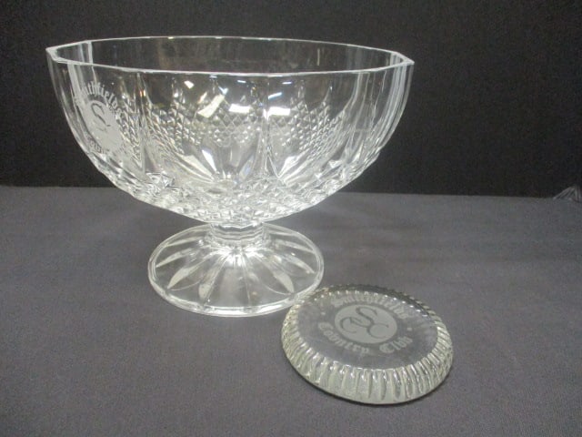 Smithfield Country Club Engraved Bowl & Paperweight: .