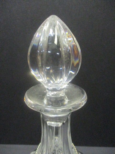 Gorham 'Lady Anne' Crystal Decanter w/Silver Metal Tag - 3
