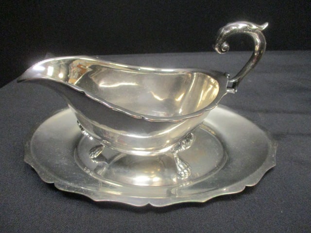 Reed & Barton 'Hotel Bassert' Teapot/Creamer & Great Britain - 7