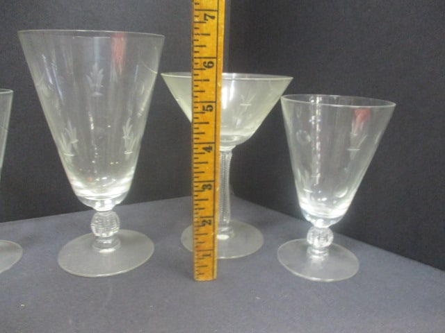 Lady Hilton Pattern Tiffin? Crystal Stems - 8