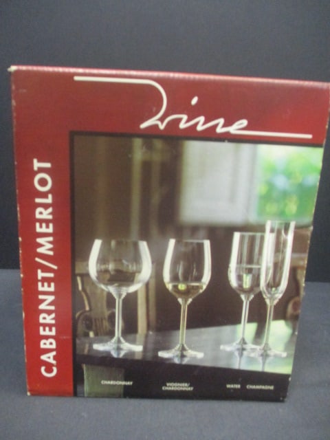 Riedel Cabernet Stems (Lot of 4) In box: .