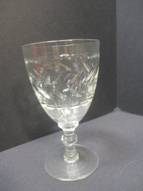 Crystal Wine Stems in Georgian Cut Pattern (Lot of 11) - 3