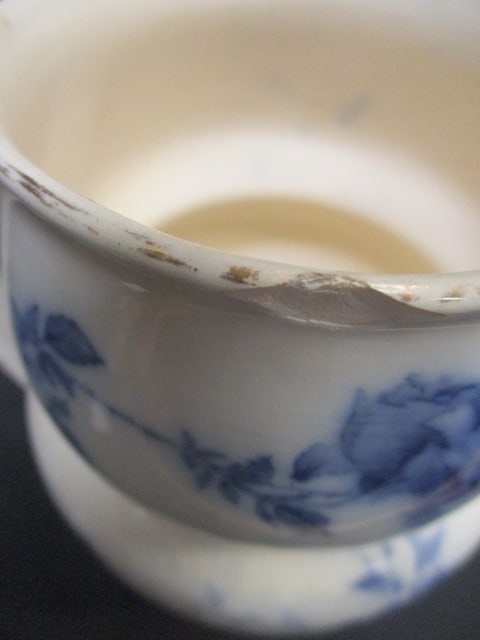 Doulton Flow Blue Pitcher (Gloire-De-Dijon) - 4