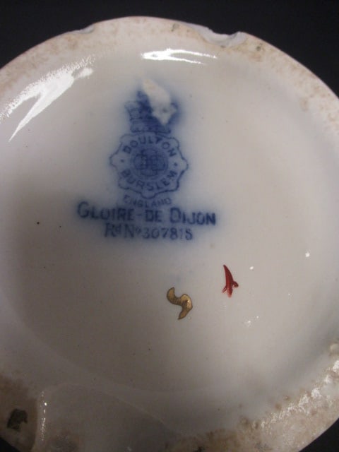 Doulton Flow Blue Pitcher (Gloire-De-Dijon) - 5