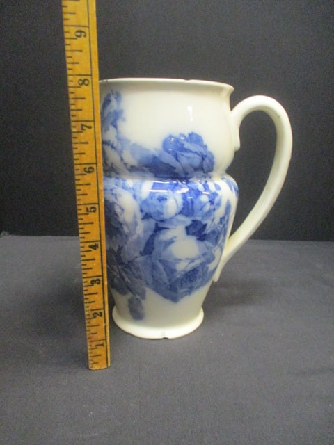 Doulton Flow Blue Pitcher (Gloire-De-Dijon) - 6