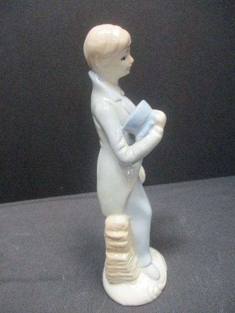 Lady Tennis Player (7") & Porcelain Boy & Girl Figurines (8") - 11