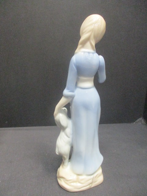 Lady Tennis Player (7") & Porcelain Boy & Girl Figurines (8") - 4