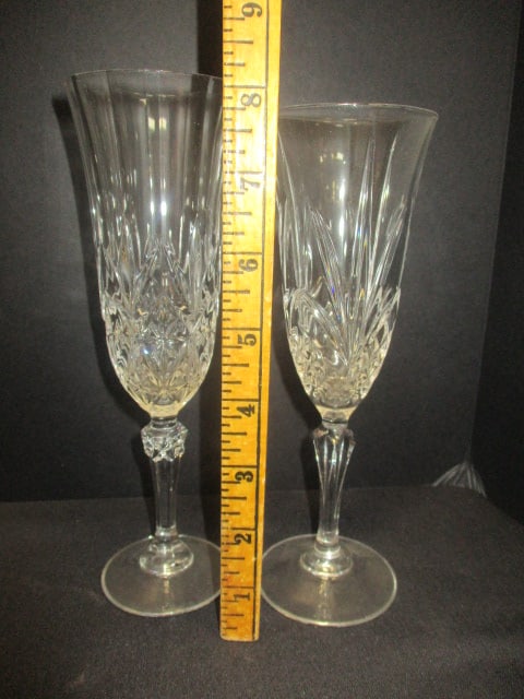 Crystal Champagne Flutes (Lot of 8) - 4