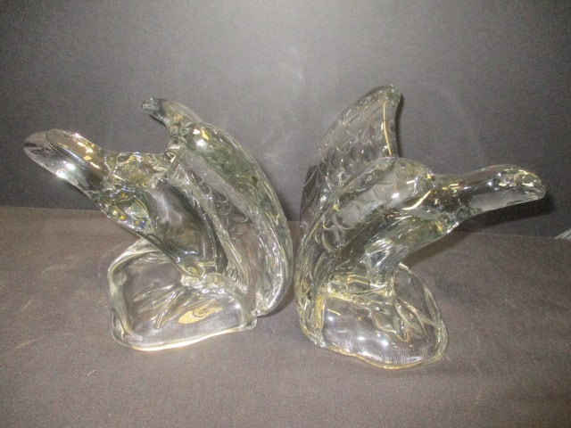 Clear Eagle Bookend Set (1 of 5)