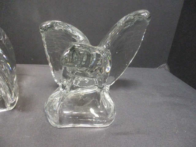 Clear Eagle Bookend Set - 2