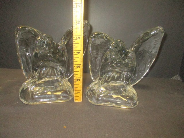 Clear Eagle Bookend Set - 5