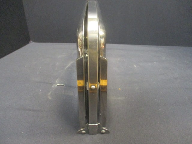 Folding Silverplate 3 Tier Tray w/engraving (11 x 14) & Tongs - 8