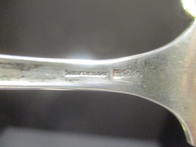 Sterling Silver Butter Knife (S Monagram) & Sterling Spoon - 4