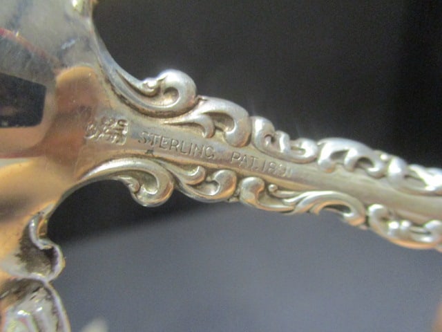 Sterling Silver Butter Knife (S Monagram) & Sterling Spoon - 5