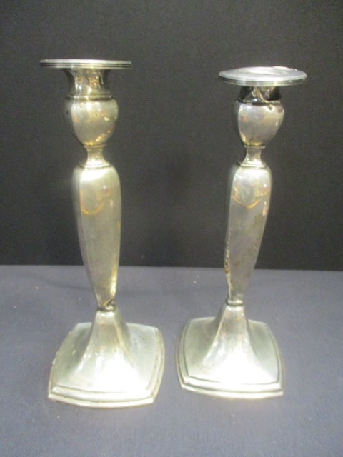 Sterling Silver Weighted (PR) Candlestick Holders (1 of 6)