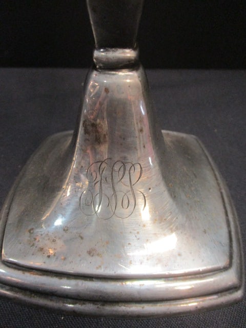 Sterling Silver Weighted (PR) Candlestick Holders - 2