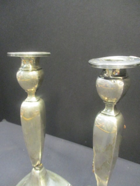 Sterling Silver Weighted (PR) Candlestick Holders - 3