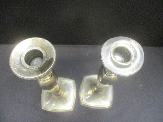 Sterling Silver Weighted (PR) Candlestick Holders - 4