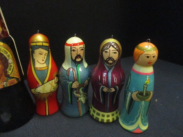 Russian Orthodox Handpainted Religious Ornaments - 3