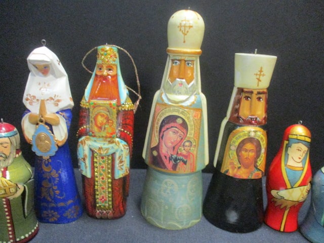 Russian Orthodox Handpainted Religious Ornaments - 5